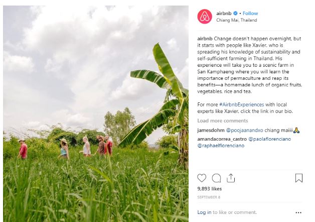 Airbnb user generated content