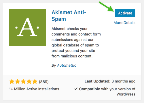 Akismet Anti Spam Plugin