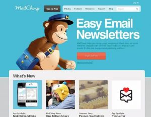 Mail chimp email tool