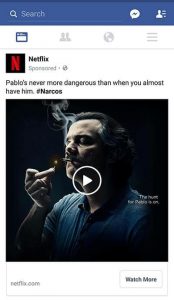 Facebook sponsored video ads