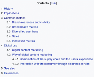 SEO Tabel of Content 